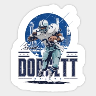 Tony Dorsett Dallas Player Skyline Sticker